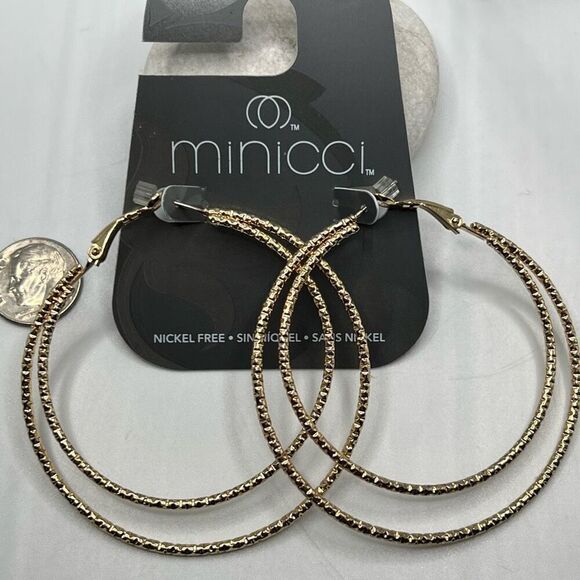 Minicci Gold Earrings $16ea / 3 for $25 - Picture 7 of 7
